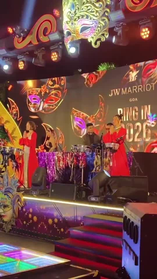 New Year's Eve masquerade show, JW Marriott Goa